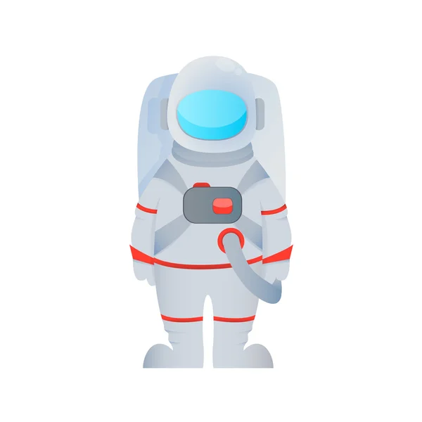 Astronaut isolated on white background. Game Design. Vector illustration — Stock Vector