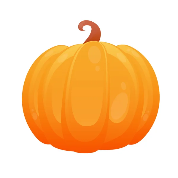 Pumpkin isolated on white background. Game Design. Vector illustration — Stock Vector
