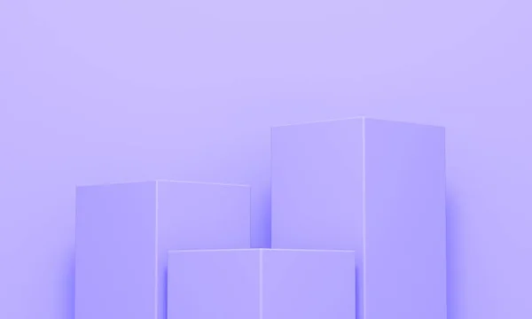 Lilac Abstracte Achtergrond Met Rhombus Podium Achtergrondontwerp Voor Productpromotie Destructie — Stockfoto