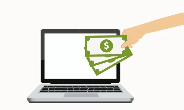Bir dizüstü bilgisayar üzerinden online satış kar