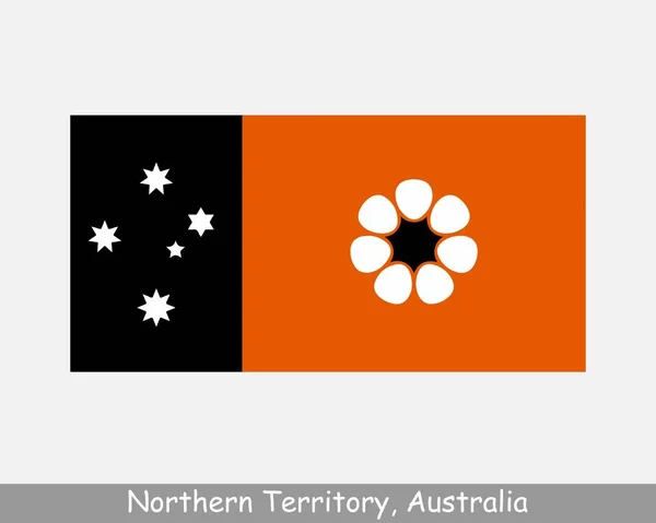 Kuzey Toprakları Avustralya Bayrağı Bayrağı Avustralya Bölgesi Bayrağı Eps Vektör — Stok Vektör