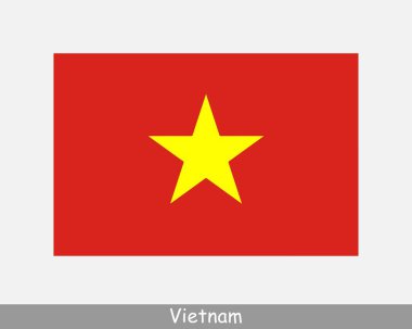 Vietnam Ulusal Bayrağı. Vietnamlı Bayrağı. Vietnam Sosyalist Cumhuriyeti Banner 'ı Ayrıntılarıyla Ayrıntılandırdı. EPS Vektör İllüstrasyon Kesme Dosyası