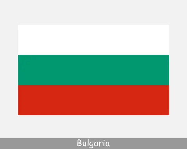 Bulgariens Nationella Flagga Bulgariska Flaggan Republiken Bulgarien Detaljerad Banner Eps — Stock vektor