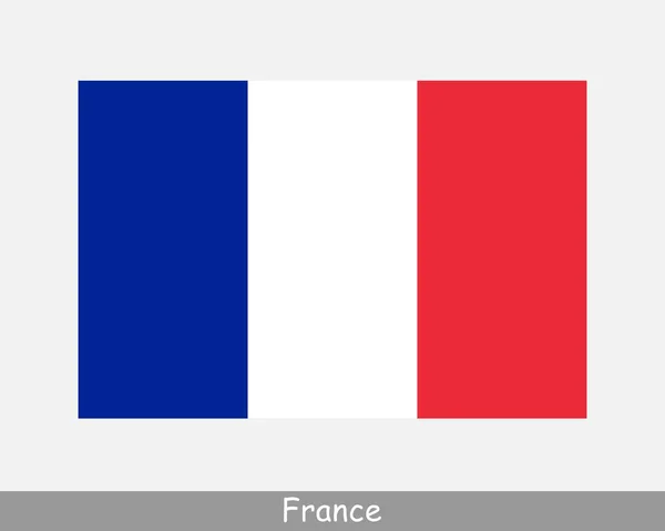 Drapeau National France Drapeau France République Française Bannière Détaillée Fichier — Image vectorielle