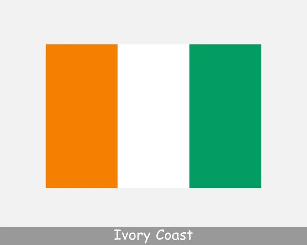 National Flag Ivory Coast Ivorian Country Flag Republic Cte Ivoire — Stock Vector