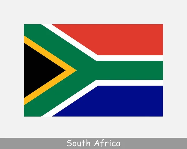 Drapeau National Afrique Sud South African Country Flag République Afrique — Image vectorielle