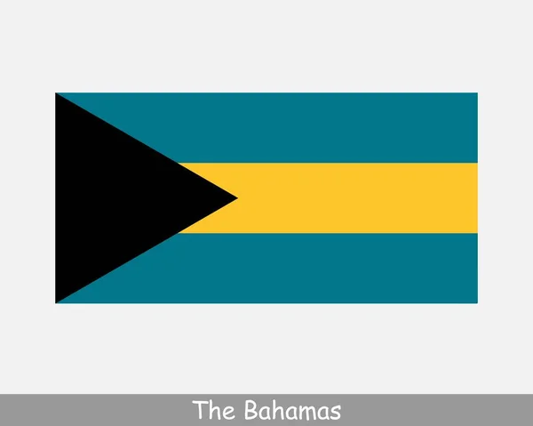 Bandeira Nacional Das Bahamas Bandeira País Das Bahamas Commonwealth Bahamas —  Vetores de Stock