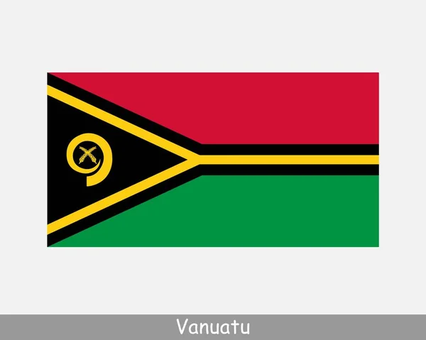 Flaga Narodowa Vanuatu Vanuatuańska Flaga Kraju Republic Vanuatu Szczegółowe Sztandar — Wektor stockowy