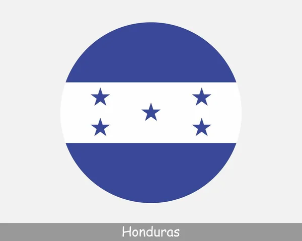 Honduras Circle Flag Honduran Circular Button Banner Icon Eps Vector — Stockvector