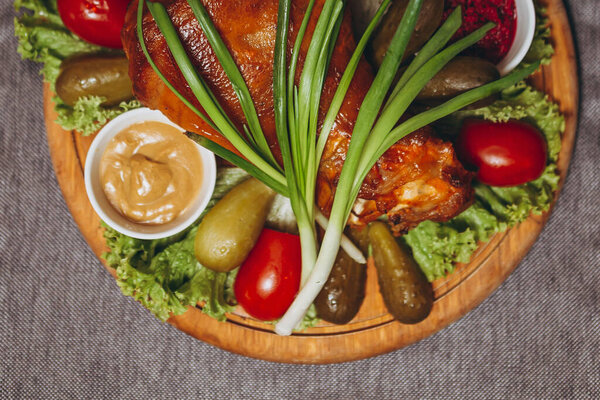 Pork Shank Roasted with Vegetables