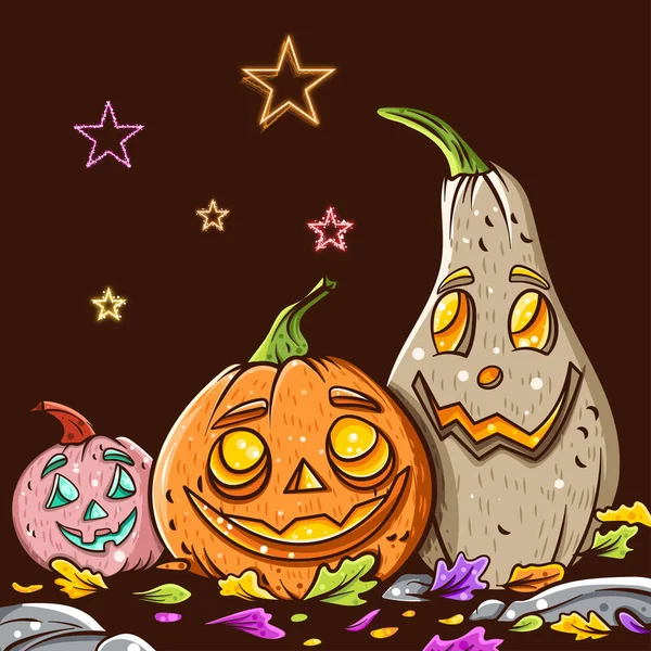 Illustration Von Halloween Für Charakter Sticker Shirt Illustration — Stockvektor