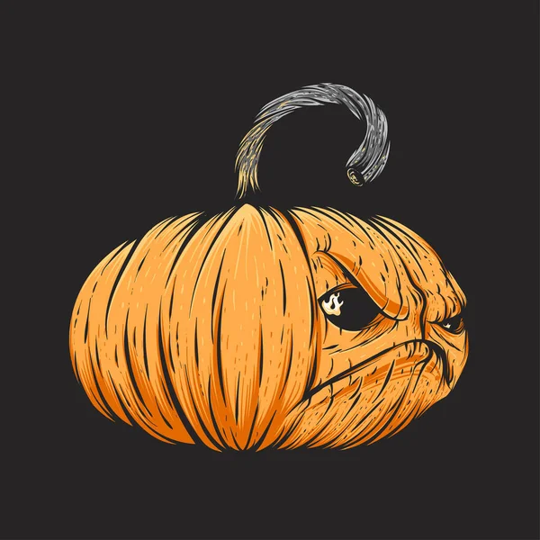 Pumpkins Halloween Suitable Pour Shirt Illustration — Image vectorielle