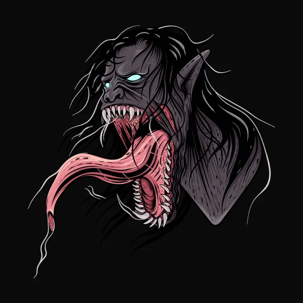 Illustration Von Angry Man Skull Für Character Sticker Shirt Vektorgrafiken
