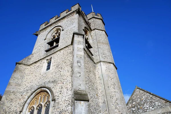 Szent Mihály Plébániatemplom Tornya Chenies Buckinghamshire England — Stock Fotó