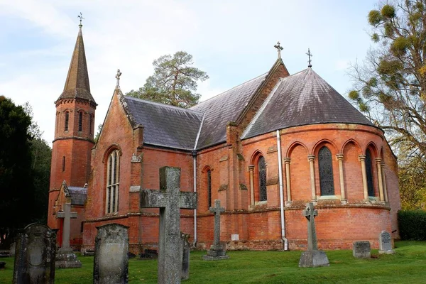 Церква Святої Марії Магдалини Латимер Бакінгемшир — стокове фото
