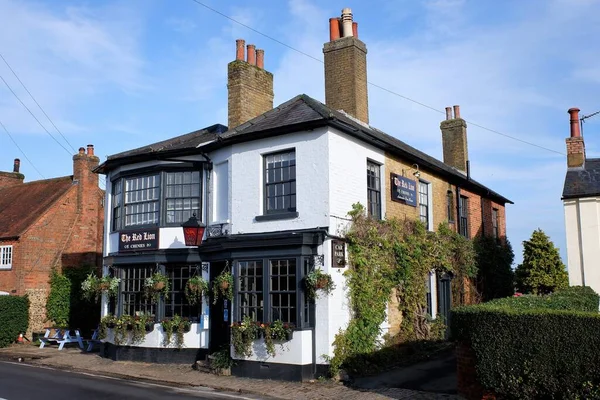 León Rojo Latimer Road Chenies Pub Del Siglo Xvi Situado — Foto de Stock