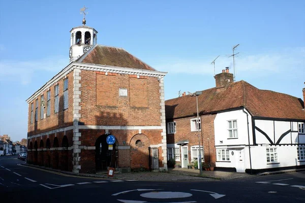 Old Amersham Market Hall Que Data Século Xvii Amersham Buckinghamshire — Fotografia de Stock