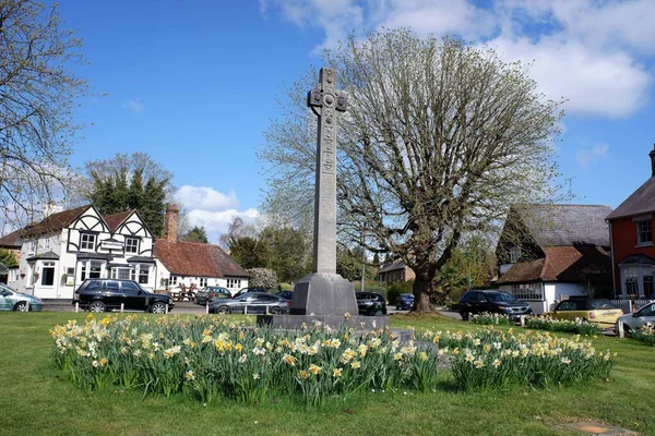 Letchmore Heath War Memorial Sul Village Green — Foto Stock