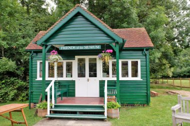 Chiltern Açık Hava Müzesi 'ndeki Maidenhead tenis pavyonu.