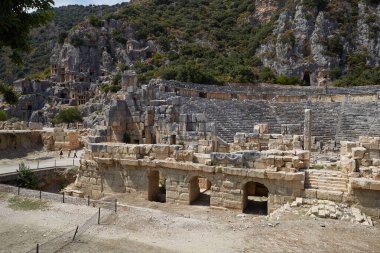 Türkiye 'nin Myra kentindeki amfi tiyatro