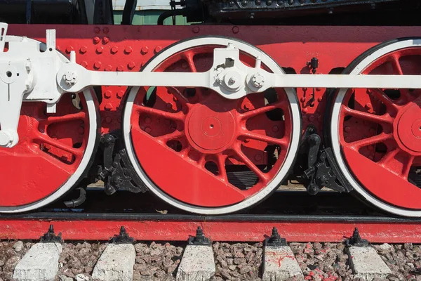 Alte Dampflokomotive Dampftransport Retro Dampflokomotive Die Technik Der Die Menschheit — Stockfoto