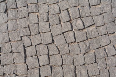 Granit kaldırım taşları, kaldırım taşları, granit yol, arka plan granit bloklar, kare taşlar arka plan