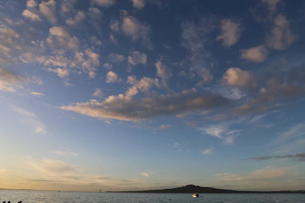 Sonnenuntergang Der Missionsbucht Von Auckland Neuseeland — Stockfoto