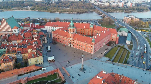 Історична площа Плац Замкові перед Королівським замком. — стокове фото