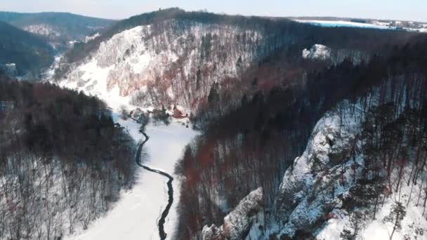 Slow motion footage of Ojcowski park Narodowy - A small national park in Poland — Vídeo de Stock