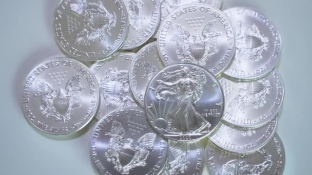 Close-up beelden van de valuta van de Verenigde Staten van Amerika. Amerikaanse dollars — Stockvideo