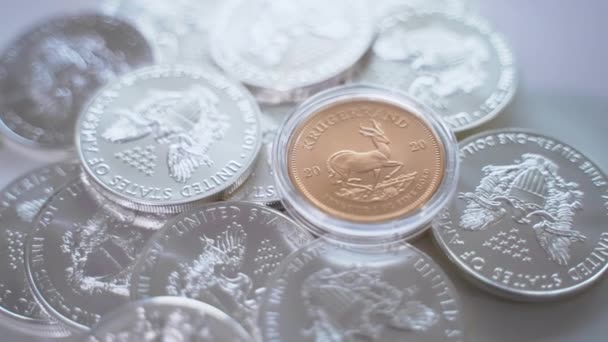 Moneda de los Estados Unidos de América. dólares americanos — Vídeos de Stock