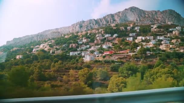 Pobřeží Altea Hills na Costa Blanca Španělska - Krásné město s vily — Stock video