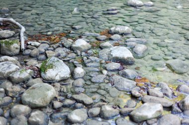 Gri taşlı küçük bir nehir