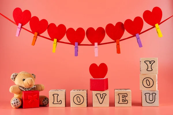 Открытка ко Дню Святого Валентина — стоковое фото