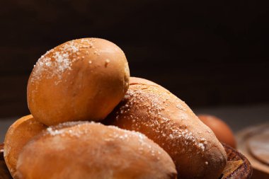 Ev yapımı turtalar yakın plan, kopyalama alanı, arkaplan olarak kullan