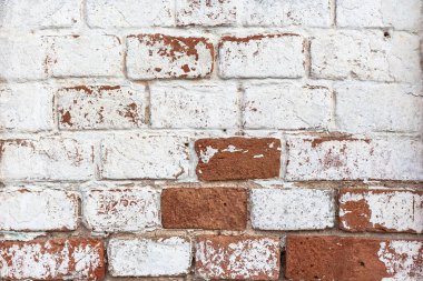 Eski kırmızı tuğla duvar, yakın plan, klasik arkaplan