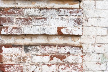 Arka plan ya da doku olarak kullanılan eski model tuğla duvar.