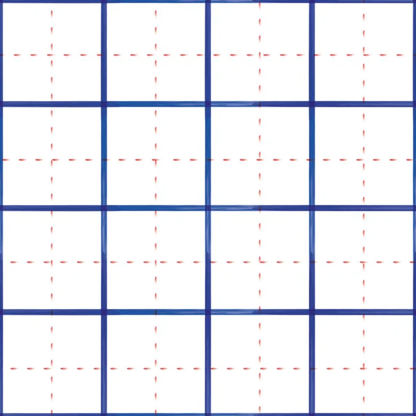 Векторно-красная синяя сетка, проверьте белый бесшовный рисунок — стоковый вектор
