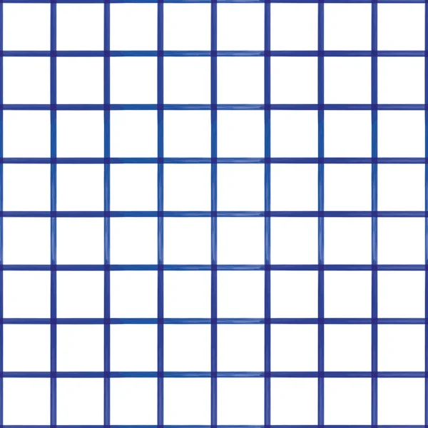 Vector blauwe lijnen, grid wit naadloos patroon — Stockvector