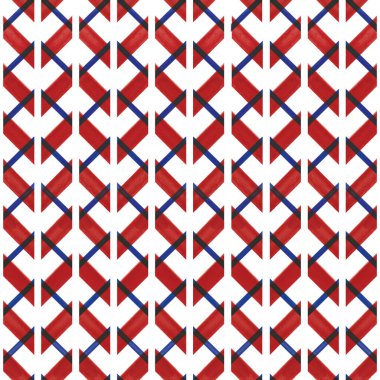 Vektör mavi çizgili semboller pürüzsüz desen