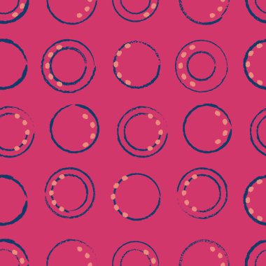 Vektör pembe daireler soyut, pürüzsüz desen
