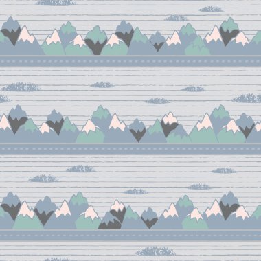 Vektör gri dağ yolları pürüzsüz.