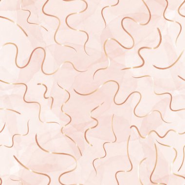 Vektör altın teller kurdeleler pürüzsüz desen