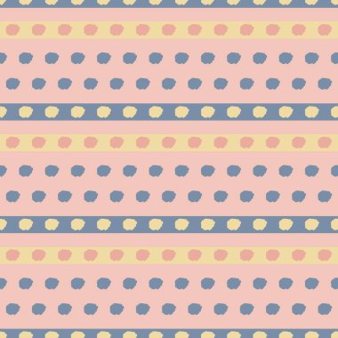 Vektör pembe noktalar gri pürüzsüz desen