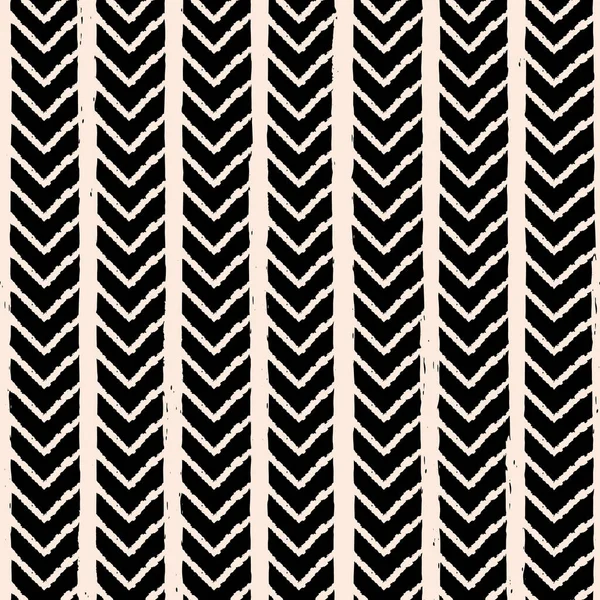 Vector blanco chevron raya negro patrón sin costuras — Vector de stock