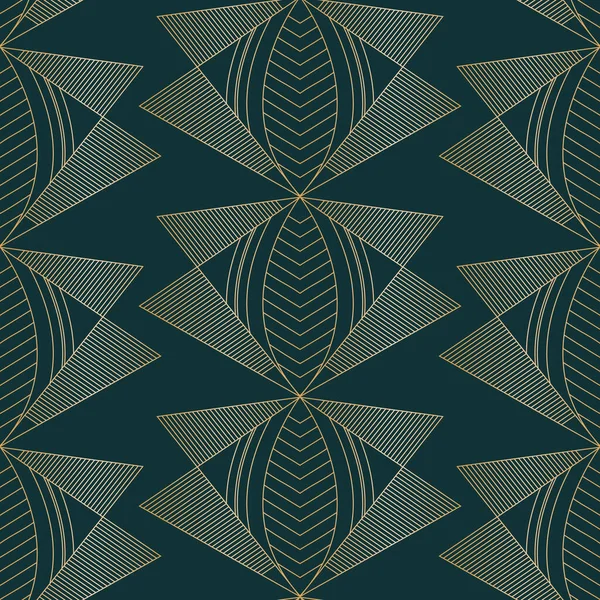 Vektör altın güveler sanat deco karanlık dikişsiz desen