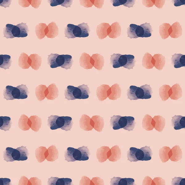 Vector pintado rosa arcos azules patrón sin costuras — Vector de stock