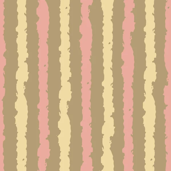 Vecteur jaune rayé motif boho rose sans couture — Image vectorielle