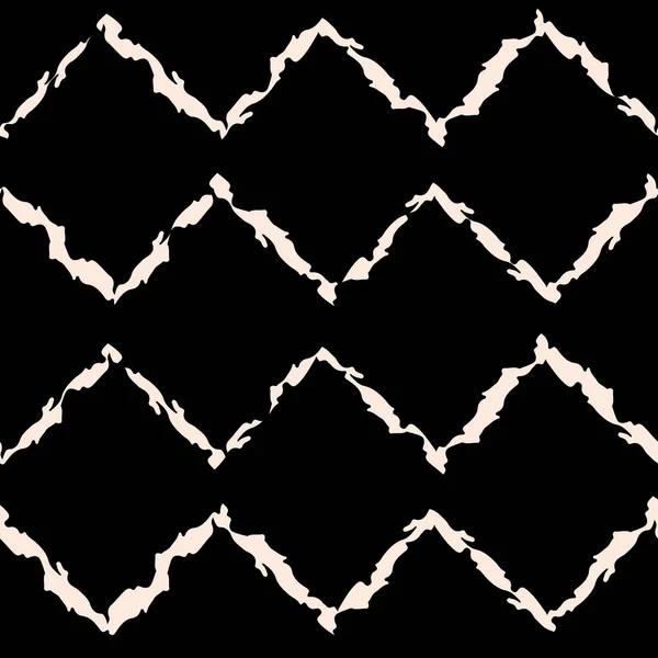 Vector negro rayas chevron blanco patrón sin costuras — Vector de stock
