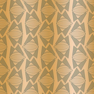 Vector koyu güveler sanat deco altın pürüzsüz desen